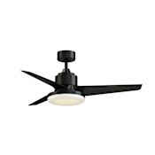 Fanimation TriAire Custom 44" 3 Blade Indoor / Outdoor Smart LED Ceiling Fan with Remote Control Black / Black