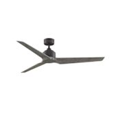 Fanimation TriAire Custom 60" 3 Blade Smart Indoor / Outdoor Ceiling Fan with Remote Control Included Matte Greige / Weathered Wood
