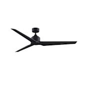 Fanimation TriAire Custom 64" 3 Blade Indoor / Outdoor Ceiling Fan with Remote Control Black