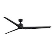Fanimation TriAire Custom 84" 3 Blade Indoor / Outdoor LED Ceiling Fan with Remote Control Black
