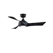 Fanimation Wrap Custom 44" 3 Blade Smart LED Indoor / Outdoor Ceiling Fan with Remote Control Included Black