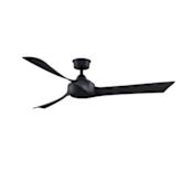 Fanimation Wrap Custom 60" 3 Blade Indoor Ceiling Fan with Remote Control Black