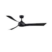 Fanimation Wrap Custom 64" 3 Blade Smart Indoor / Outdoor Ceiling Fan with Remote Control Included Black