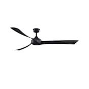 Fanimation Wrap Custom 72" 3 Blade Indoor Ceiling Fan with Remote Control Black