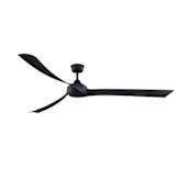 Fanimation Wrap Custom 84" 3 Blade Smart Indoor / Outdoor Ceiling Fan with Remote Control Included Black