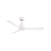 Fanimation Kute 44" 3 Blade Indoor Ceiling Fan with Remote Control Matte White