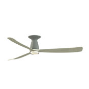 Fanimation Kute 60" 3 Blade Indoor Smart LED Ceiling Fan with Remote Control Antique Graphite / Light Oak