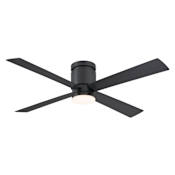Fanimation Kwartet 52" 4 Blade Indoor / Outdoor Smart LED Ceiling Fan with Remote Control Black
