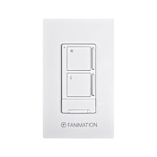 Fanimation 3 Speed Fan and Light Wall Control - Includes Receiver White
