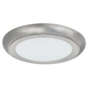 Feit Single Light 14" Wide LED Flush Mount Ceiling Fixture Brushed Nickel