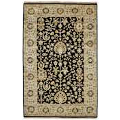 Feizy Drake 7-3/4' x 9-3/4' Botanical Indoor Rectangular Area Rug Black / Gold