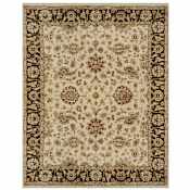 Feizy Drake 4' x 6' Traditional Indoor Rectangular Throw Rug Ivory / Gold / Brown