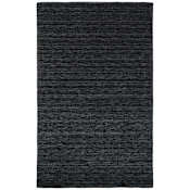 Feizy Luna 9-1/2' x 13-1/2' Wool Solid Indoor Rectangular Area Rug Black