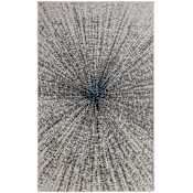 Feizy Micah 8' x 10' Polyester and Polypropylene Abstract Indoor Rectangular Area Rug Ivory / Gray / Blue
