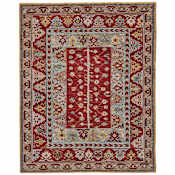Feizy Piraj 2' x 3' Traditional Indoor Rectangular Throw Rug in Red / Blue / Brown Red / Blue / Brown