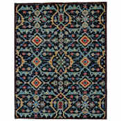 Feizy Piraj 2' x 3' Geometric Indoor Rectangular Throw Rug Blue / Yellow / Red