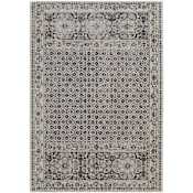 Feizy Kano 4-1/4' x 6-1/4' Polyester and Polypropylene Vintage Indoor Rectangular Throw Rug Ivory / Taupe / Gray
