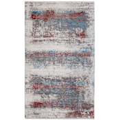 Feizy Cadiz 12' x 18' Abstract Indoor Rectangular Area Rug in Gray / Red / Blue Gray / Red / Blue