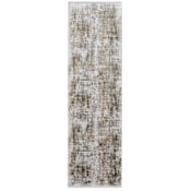 Feizy Cadiz 3' x 10' Abstract Indoor Runner in Green / Gray / Ivory Green / Gray / Ivory