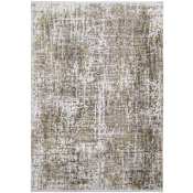 Feizy Cadiz 12' x 18' Acrylic and Viscose Abstract Indoor Rectangular Area Rug Green / Gray / Ivory