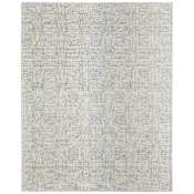 Feizy Belfort 10' x 14' Wool Geometric Indoor Rectangular Area Rug Ivory / Gray / Tan