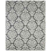 Feizy Belfort 12' x 15' Wool Botanical Indoor Rectangular Area Rug Gray / Ivory / Black