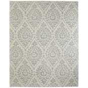 Feizy Belfort 12' x 15' Wool Botanical Indoor Rectangular Area Rug Ivory / Gray
