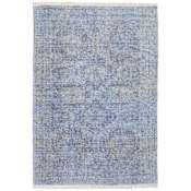 Feizy Caldwell 7-1/2' x 9-1/2' Viscose and Wool Vintage Indoor Rectangular Area Rug Blue / Ivory
