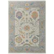 Feizy Karina 12' x 15' Traditional Indoor Rectangular Area Rug in Ivory / Orange / Blue Ivory / Orange / Blue
