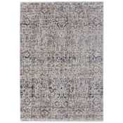Feizy Caprio 7-3/4' x 10' Polyester and Viscose Vintage Indoor Rectangular Area Rug Taupe / Ivory / Gray