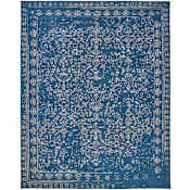 Feizy Bella 8' x 10' Vintage Indoor Rectangular Area Rug Blue / Silver