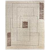 Feizy Agape 8-1/2' x 11-1/2' Wool Abstract Indoor Rectangular Area Rug Ivory / Brown