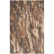 Feizy Amira 10' x 14' Wool Abstract Indoor Rectangular Area Rug Brown / Gray / Tan