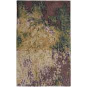 Feizy Amira 8' x 10' Wool Abstract Indoor Rectangular Area Rug Gold / Purple / Green
