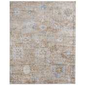 Feizy Augustine 2' x 3' Vintage Indoor Rectangular Throw Rug in Tan / Blue / Ivory Tan / Blue / Ivory