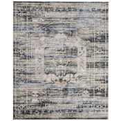 Feizy Augustine 9' x 12' Vintage Indoor Rectangular Area Rug in Green / Blue / Ivory Green / Blue / Ivory