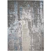 Feizy Azure 8' x 10' Abstract Indoor Rectangular Area Rug in Gray / Ivory / Blue Gray / Ivory / Blue