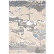 Feizy Azure 10' x 13-1/4' Abstract Indoor Rectangular Area Rug in Ivory / Gray / Blue Ivory / Gray / Blue