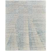 Feizy Brighton 7-3/4' x 9-3/4' Abstract Indoor Rectangular Area Rug Blue / Ivory / Silver