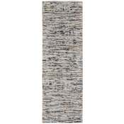Feizy Conroe 2-1/2' x 8' Abstract Indoor Runner in Gray / Blue / Silver Gray / Blue / Silver