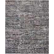 Feizy Conroe 3-1/2' x 5-1/2' Abstract Indoor Rectangular Throw Rug in Blue / Gray Blue / Gray