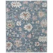 Feizy Dartmouth 6-1/4' x 9-1/4' Abstract Indoor Rectangular Area Rug Blue / Ivory / Pink