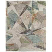 Feizy Eden 12' x 15' Abstract Indoor Rectangular Area Rug in Ivory / Blue / Green Ivory / Blue / Green