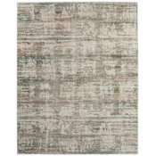 Feizy Eden 9' x 12' Abstract Indoor Rectangular Area Rug in Ivory / Gray / Green Ivory / Gray / Green