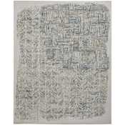 Feizy Elias 12' x 15' Abstract Indoor Rectangular Area Rug in Green / Blue / Ivory Green / Blue / Ivory