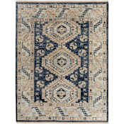 Feizy Fillmore 10' x 14' Traditional Indoor Rectangular Area Rug Blue / Ivory