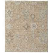 Feizy Grafton 5-1/2' x 8-1/2' Vintage Indoor Rectangular Area Rug in Tan / Gray / Ivory Tan / Gray / Ivory