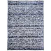 Feizy Janson 8-1/2' x 11-1/2' Striped Indoor Rectangular Area Rug in Blue / Gray Blue / Gray