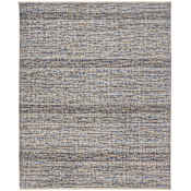 Feizy Janson 9-1/2' x 13-1/2' Striped Indoor Rectangular Area Rug in Silver Silver