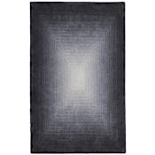 Feizy Katya 10' x 14' Abstract Indoor Rectangular Area Rug in Black / White / Gray Black / White / Gray
